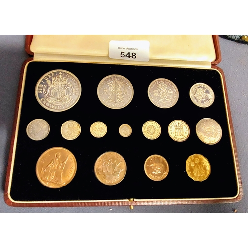 548 - Cased Royal Mint 1937 Coin Proof Set and Cased 1952 South African Coin Proof Set