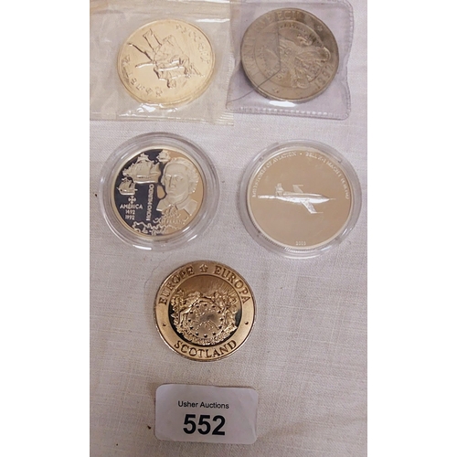 552 - 5 Commemorative Coins