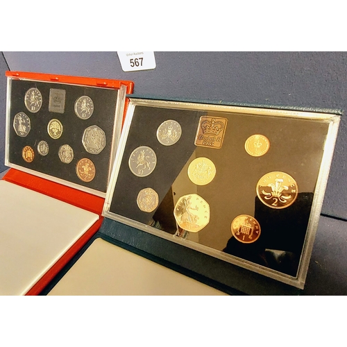 567 - 1992 & 1983 United Kingdom Proof Coin Collections in Presentation Cases