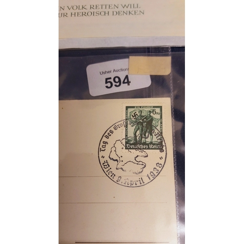 594 - Collection of German WWII First Day Covers etc