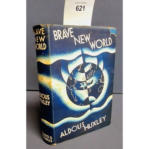 621 - Brave New World by Aldous Huxley - 1st Edition 1932 with Dust Jacket