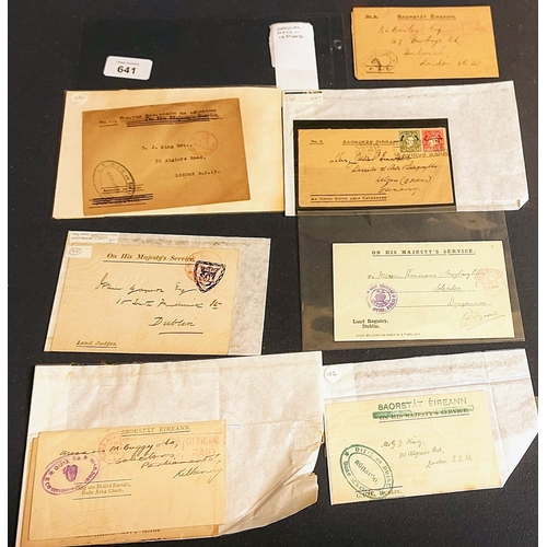 641 - Irish Official Mail - 1920s & 30s