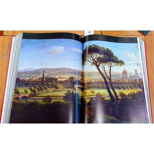 708 - 3 Large Volume History of Painting - Paris, Rome & Florence all in Illustrated Slip Cases; Abbeville... 