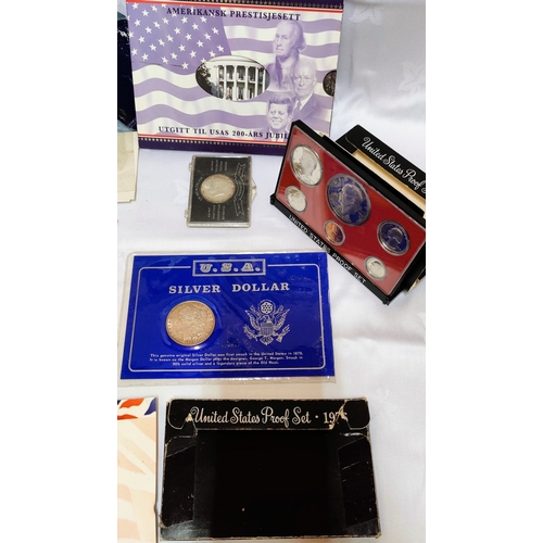 960 - Collection of American Coin Sets, Proof Coin Sets - inc Bicentennial Silver Uncirculated Set, 1974 E... 