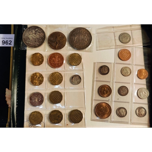 962 - Collection of British Coins - inc 1889 & 1937 Crowns, Threepence, George V Threepence, Silver Iceni ... 