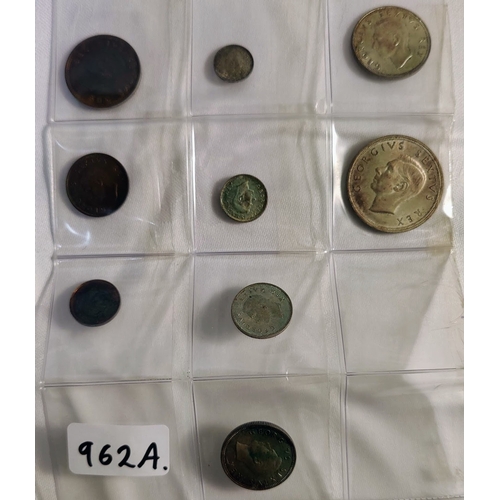 962A - Collection of 1952 South African Coins - Inc 
5 Shillings - George VI Cape Town Anniversary