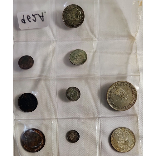 962A - Collection of 1952 South African Coins - Inc 
5 Shillings - George VI Cape Town Anniversary