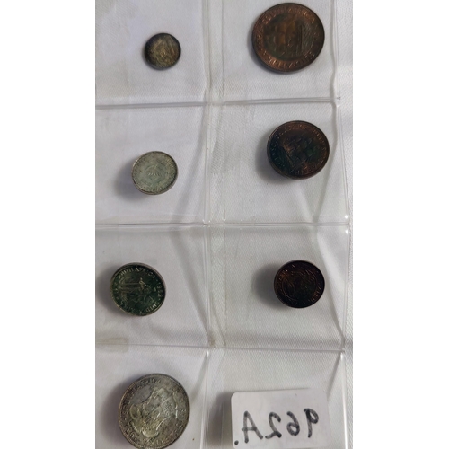 962A - Collection of 1952 South African Coins - Inc 
5 Shillings - George VI Cape Town Anniversary