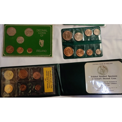 963 - Irish Coin Sets inc Decimal Coins etc