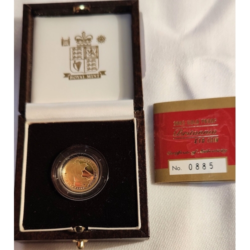 992 - Royal Mint 2002 Gold Proof Britannia £10 Coin - 1/10 ounce