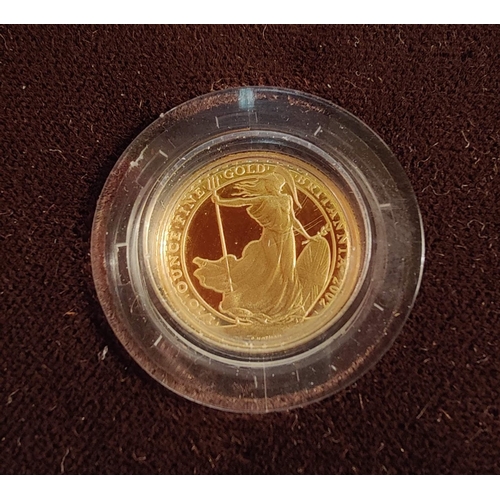 992 - Royal Mint 2002 Gold Proof Britannia £10 Coin - 1/10 ounce