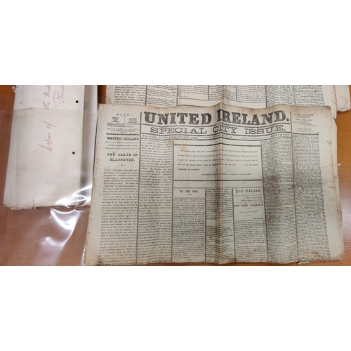 619 - 6 Editions of The United Ireland Newspapers 1891 inc Articles on the Death of Parnell.