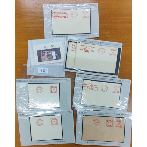 631 - Irish Machine Postmarked Envelopes / Overprints etc