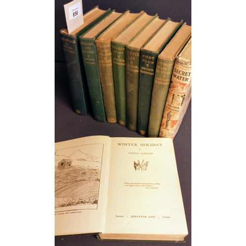 856 - 9 Arthur Ransome Hardback Volumes