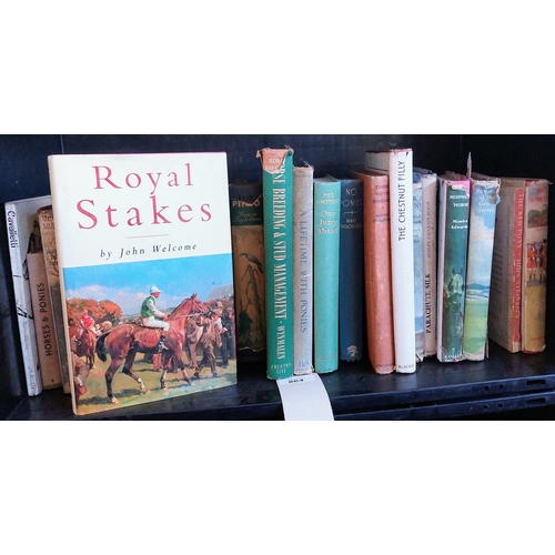 864 - Equestrian Interest Shelf Lot - inc Horse Breeding and Stud Management by Henry Wynmalen, A Lifetime... 