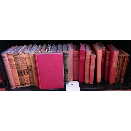 867 - Shelf lot of Modern Literature - inc Everyman's Library Editions & The Temple Classic Editions - inc... 