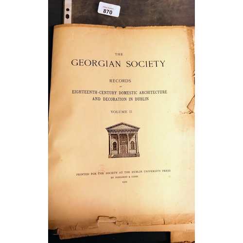 870 - The Georgian Society 1910 - Part Edition