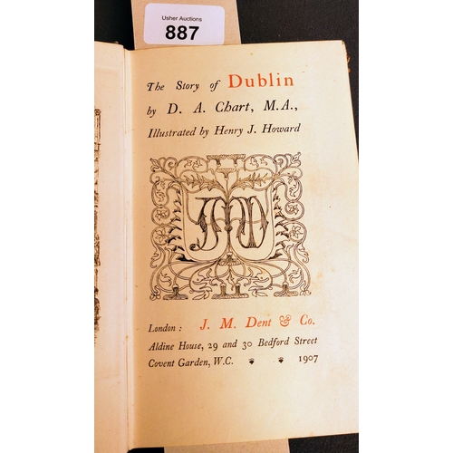 887 - 4 Vols Irish History - inc A Concise History of Ireland by PW Joyce, Mediaeval Towns Dublin by DA Ch... 