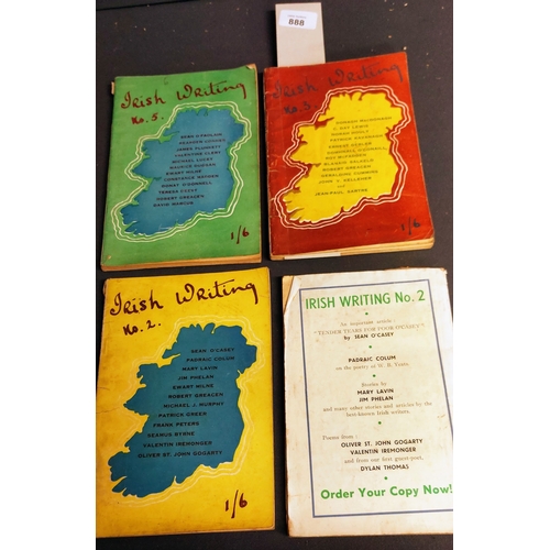 888 - Irish Writing - Editions 1, 2, 3 & 5