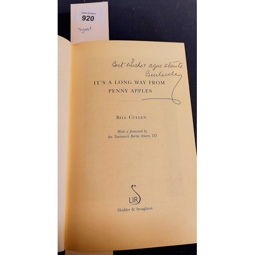 920 - It's a Long Way From Penny Apples - by Bill Cullen - Signed Edition