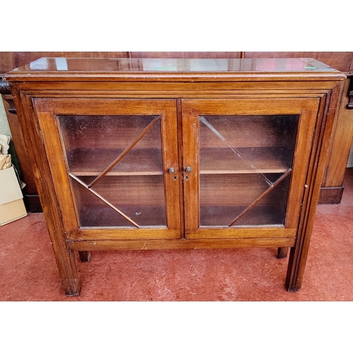 1001 - Neat Size Mahogany Glazed Bookcase