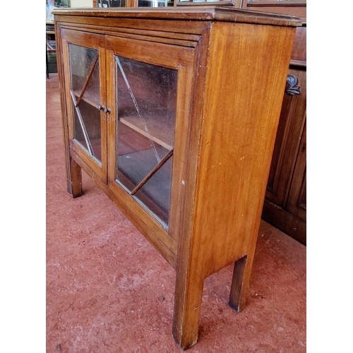 1001 - Neat Size Mahogany Glazed Bookcase