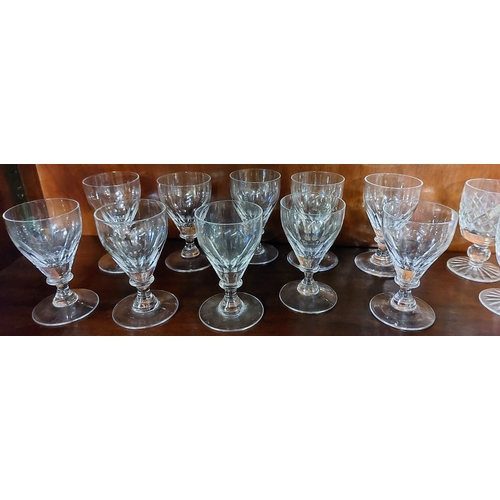 13 - Shelf Lot of Assorted Glassware