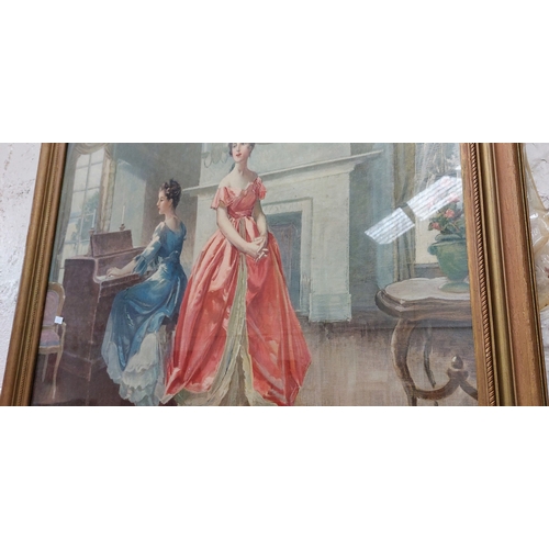 145 - Gilt Framed Victorian Scene Print - Vincent Aderenie