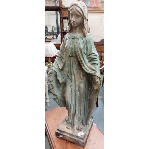 66 - Composite Statue of Our Lady - C. 80cm H