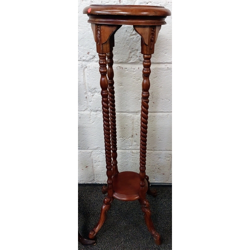 83 - 2 Mahogany Plant Stands