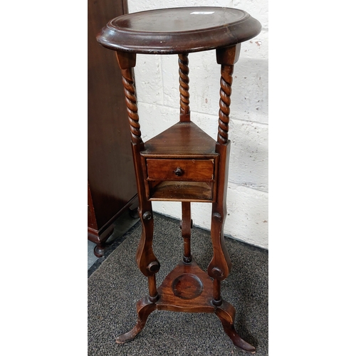 83 - 2 Mahogany Plant Stands