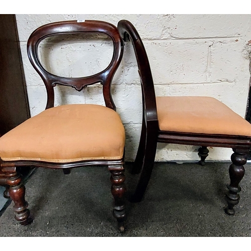 250 - 2 Victorian Mahogany Dining Chairs