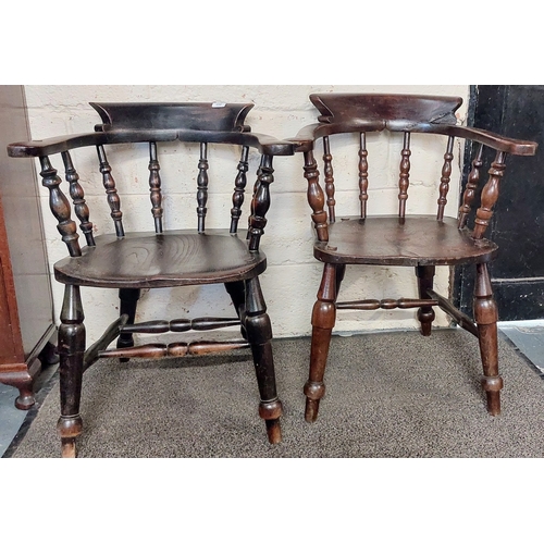 256 - Pair of Captains Armchairs