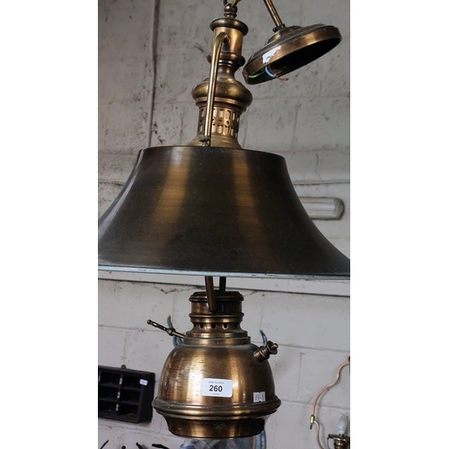 260 - Brass Effect Lantern Style Hall Light