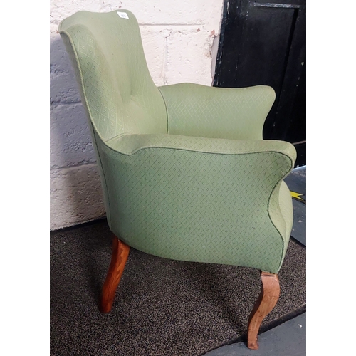 275 - Neat Art Deco Upholstered Armchair