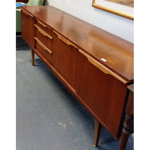 288 - Mid-Century Teak Sideboard by Stonehill Furniture - C. 200cm W x 45cm D x 76cm H