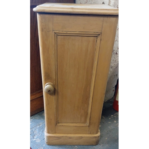 356 - Victorian Pine Bedside Locker - C. 37cm W x 37cm D x 77cm H