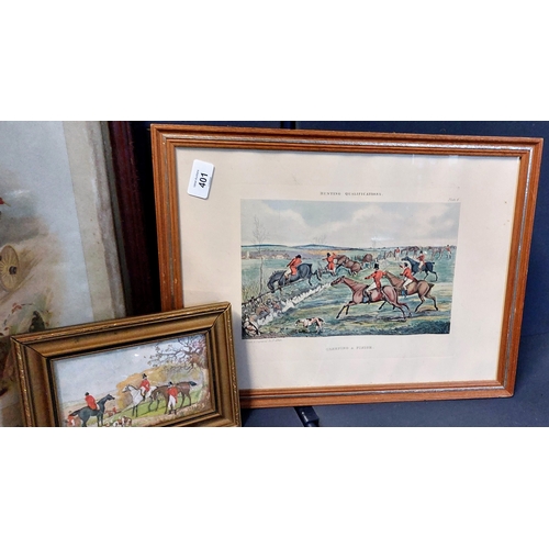 401 - 4 Equestrian Scenes inc Tylers Hill Racehorse