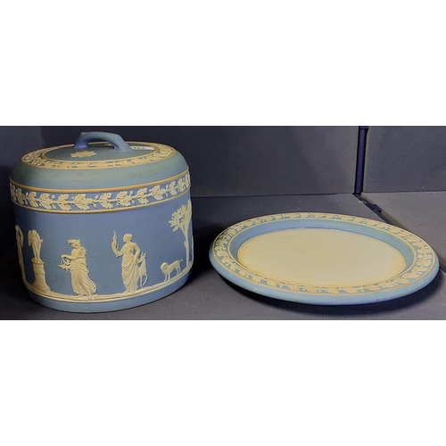 404 - Large Wedgewood Cheese Dish - C. 30cm W x 22cm H