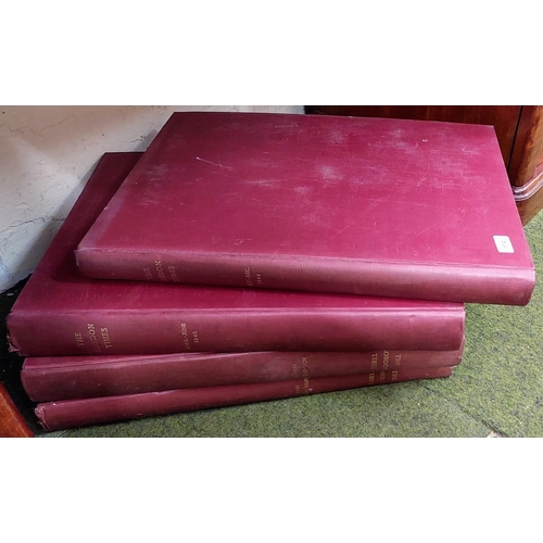 514 - 4 Large Volumes of The London Times - 1843, 1844, 1848, 1921