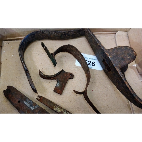 526 - Collection of 5 Antique Gun Parts