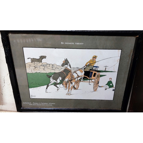 536 - 3 Thackeray Edwards Equestrian Scene Prints