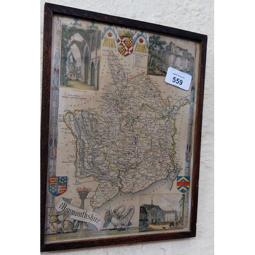 559 - 2 Prints and a Map of Bristol