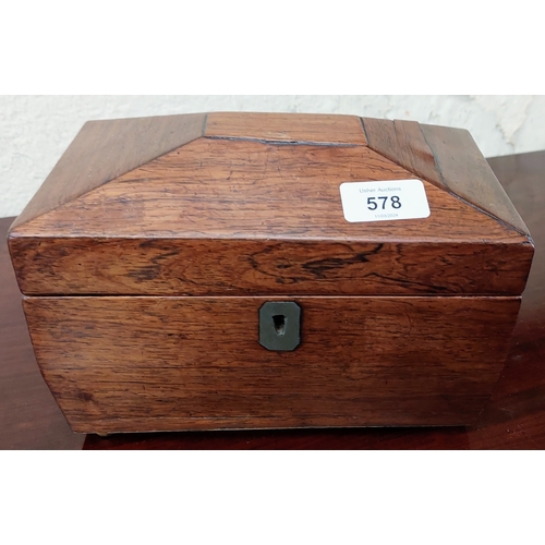 578 - Rosewood Tea Caddy