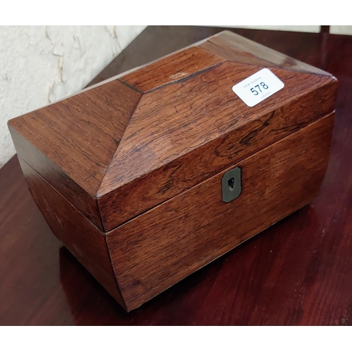 578 - Rosewood Tea Caddy