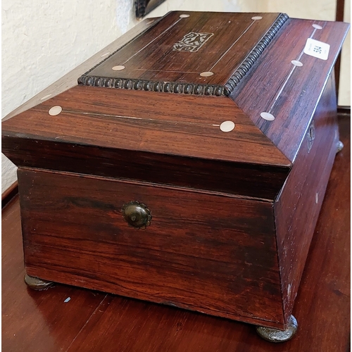 584 - Mother of Pearl Inlaid Jewellery Box