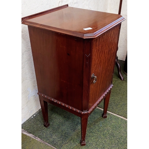 614 - Victorian Mahogany Bedside Locker - C. 41cm W x 42cm D x 76cm H