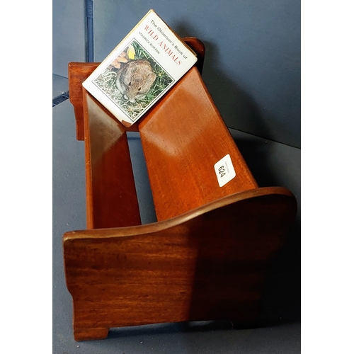 624 - Mahogany Book Stand - C. 40cm W