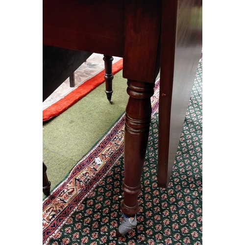 625 - Victorian Mahogany Drop Leaf Table - C. 100cm W x 47cm D x 73cm H