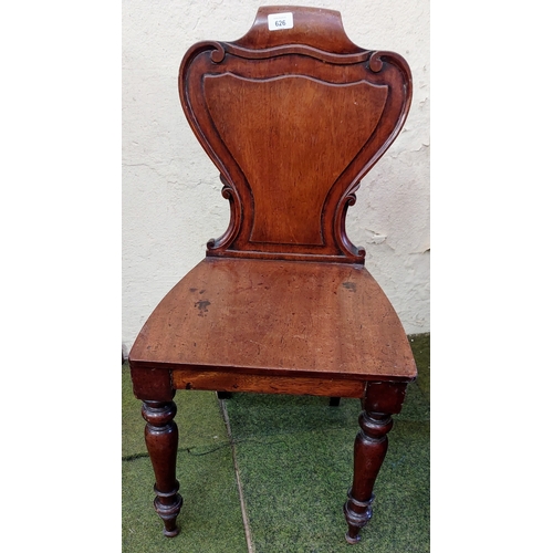 626 - Pair of Mahogany Shield Back Chairs